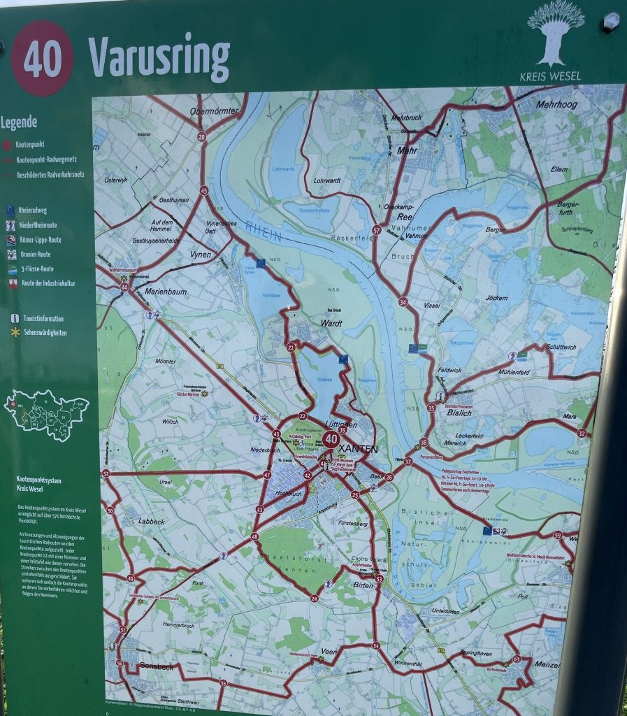 Knotenpunktkarte 40 im Kreis Wesel