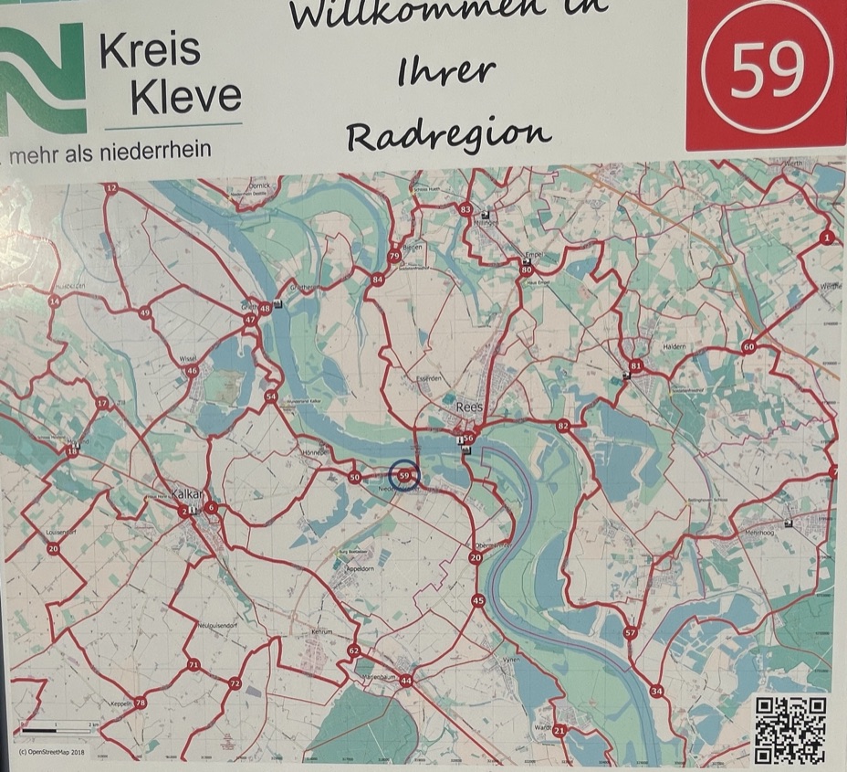 Knotenpunktkarte 59 im Kreis Kleve