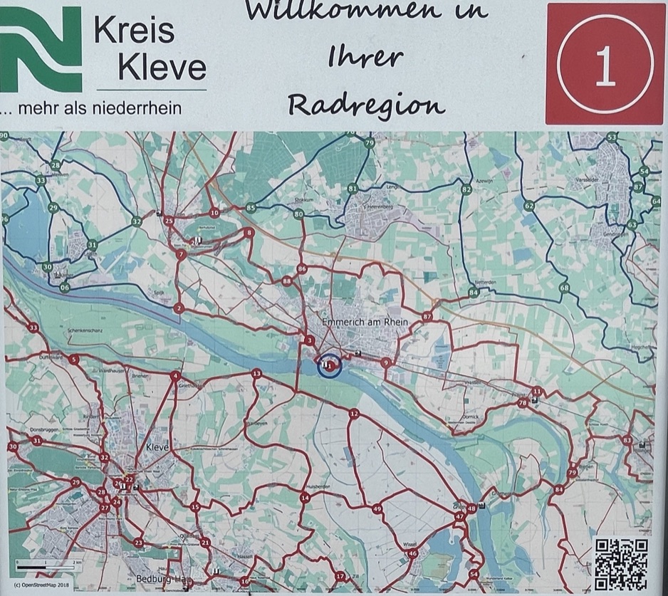 Knotenpunktkarte 1 im Kreis Kleve