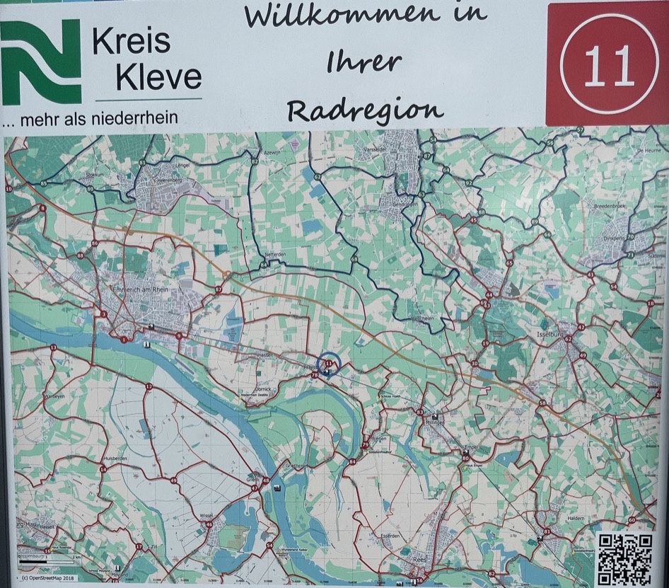 Knotenpunktkarte 11 im Kreis Kleve