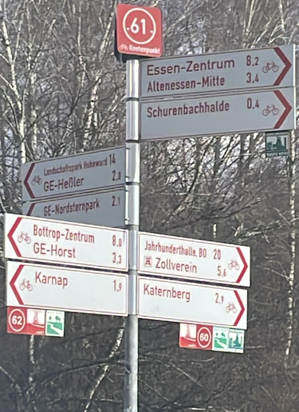 Knotenpunkt 61 im rad revier ruhr