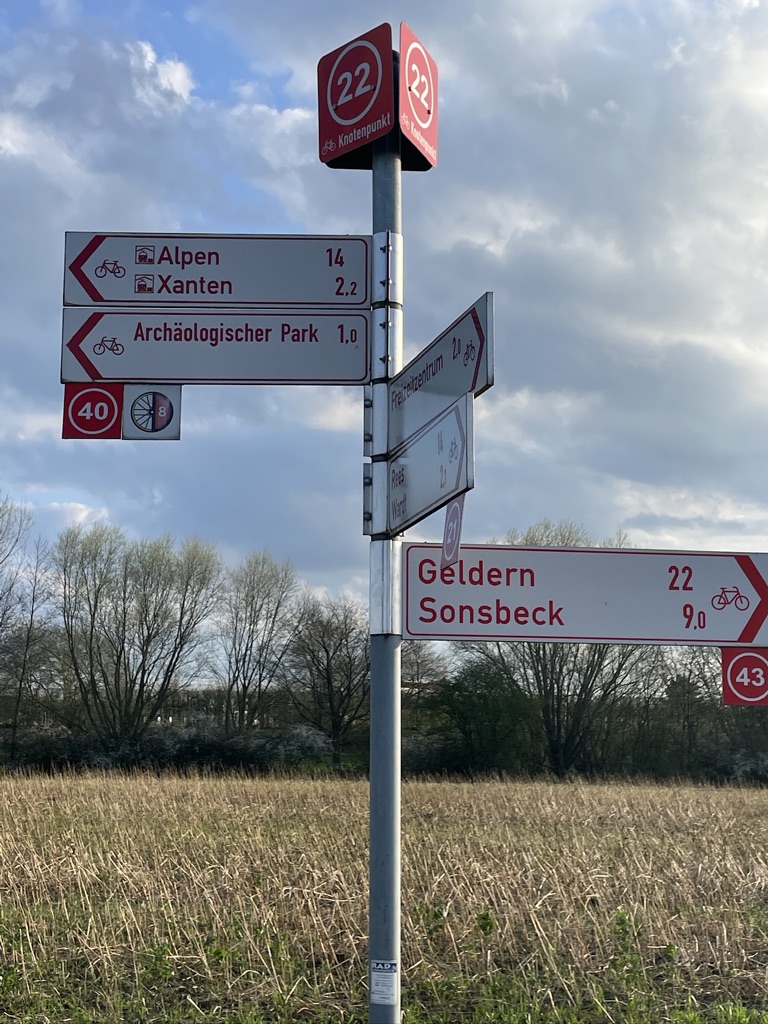 Knotenpunkt 22r im Kreis Wesel
