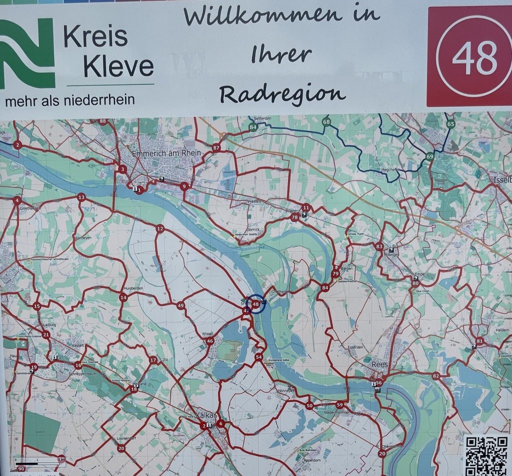 Knotenpunktkarte 48 im Kreis Kleve