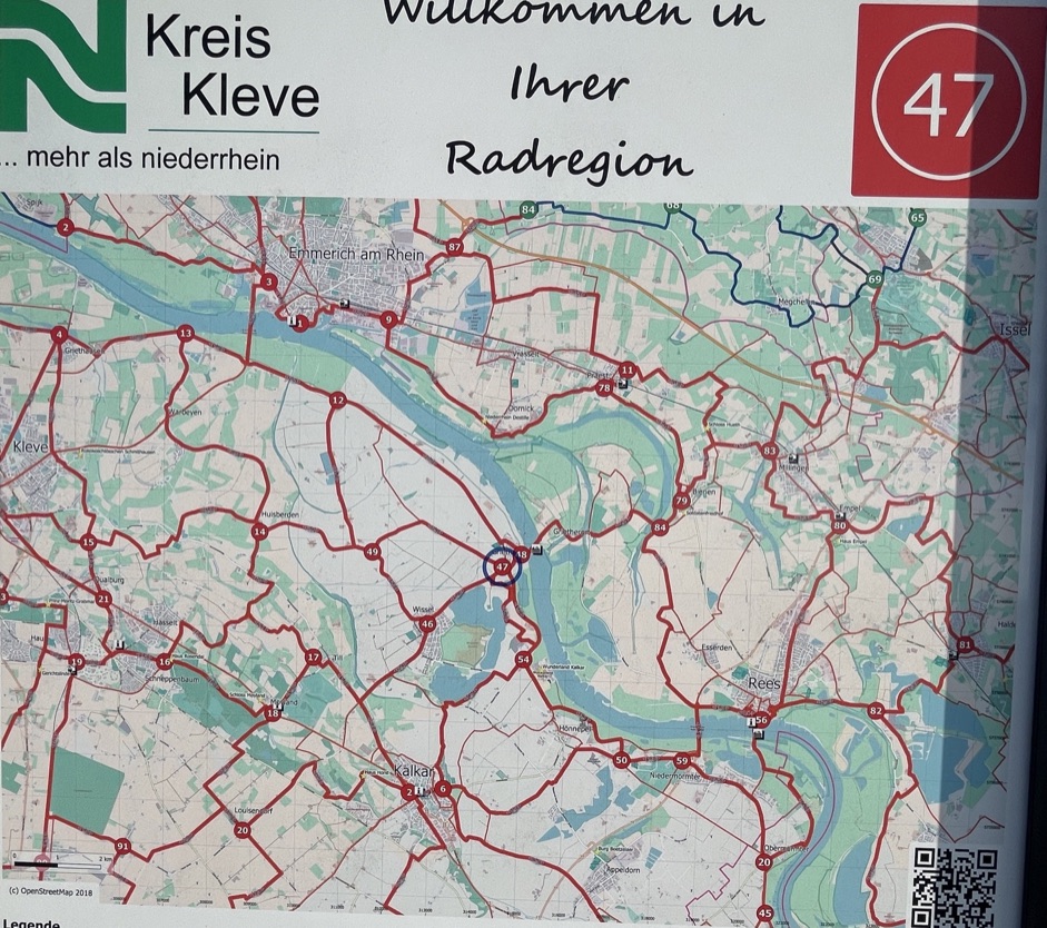 Knotenpunktkarte 47 im Kreis Kleve