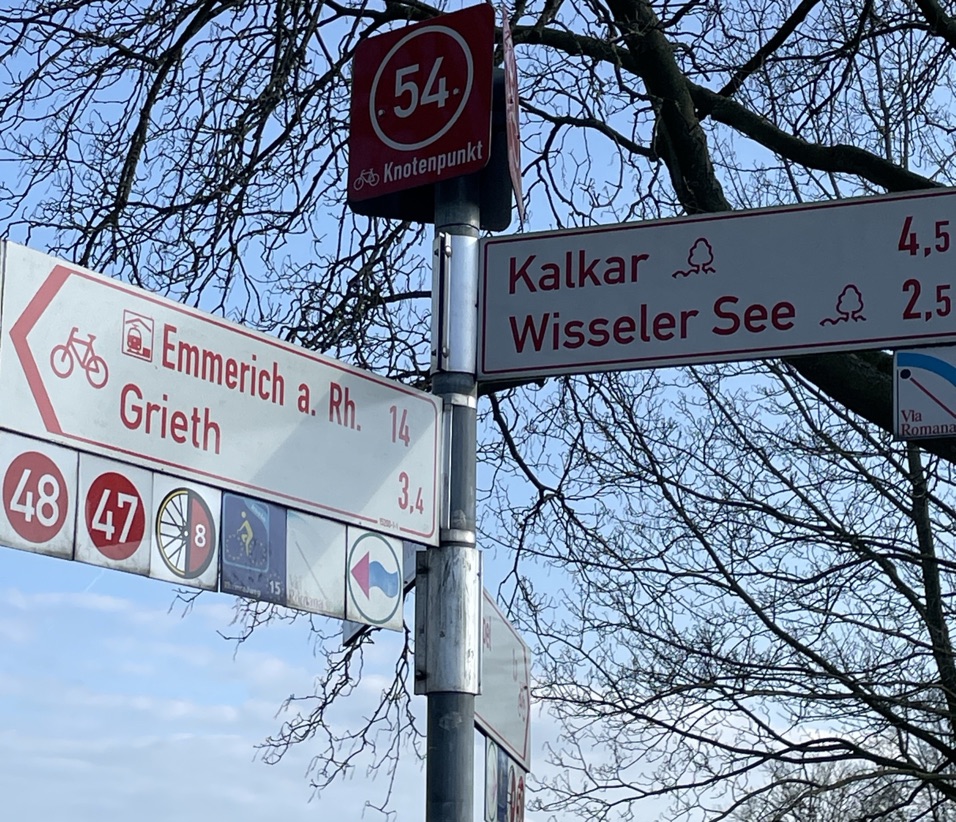Knotenpunkt 54r im Kreis Kleve