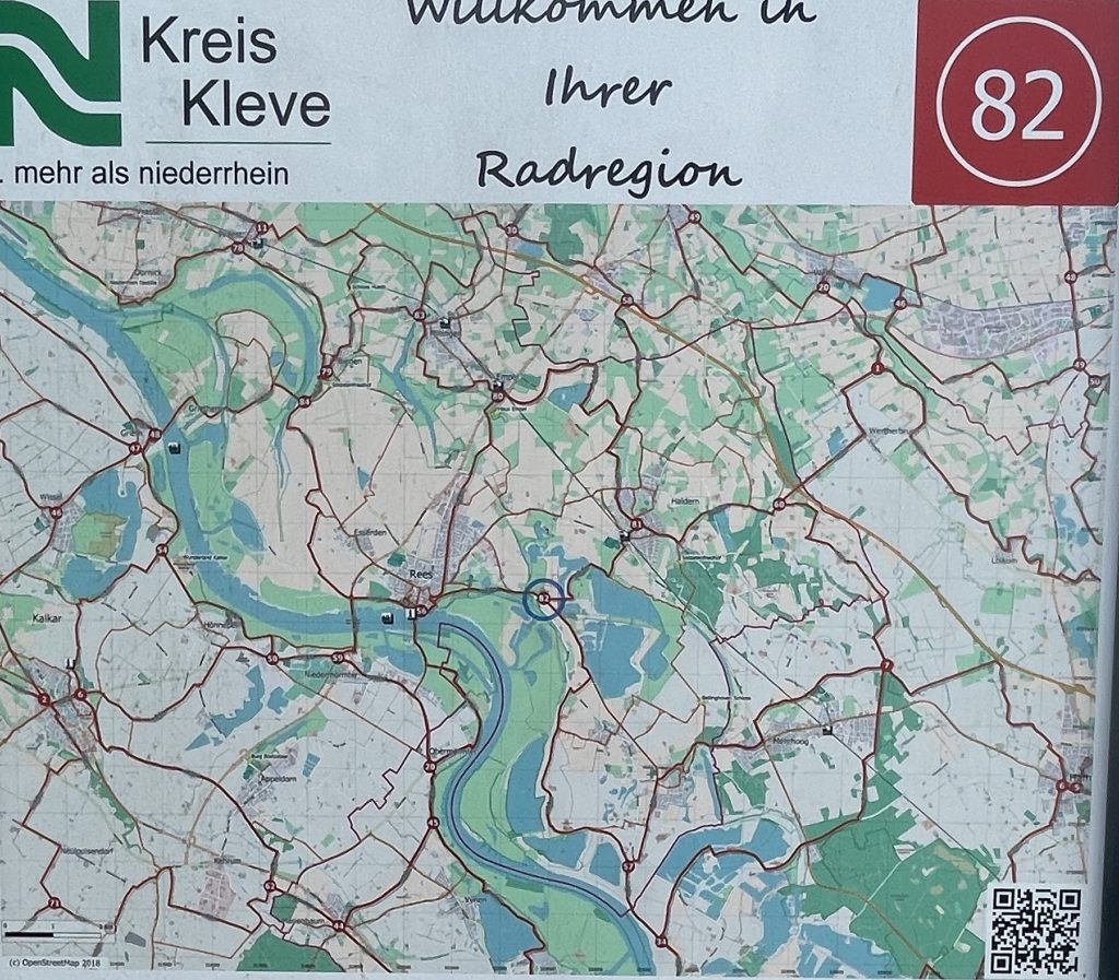 Knotenpunktkarte 82 im Kreis Kleve