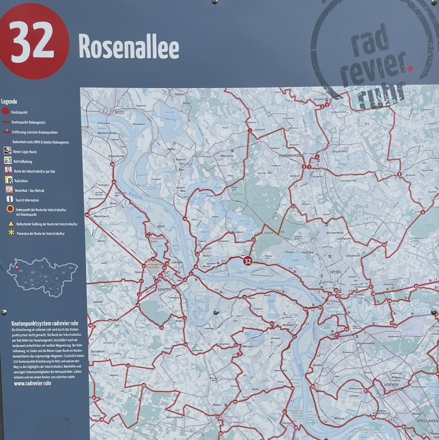 Knotenpunktkarte 32 rad revier ruhr