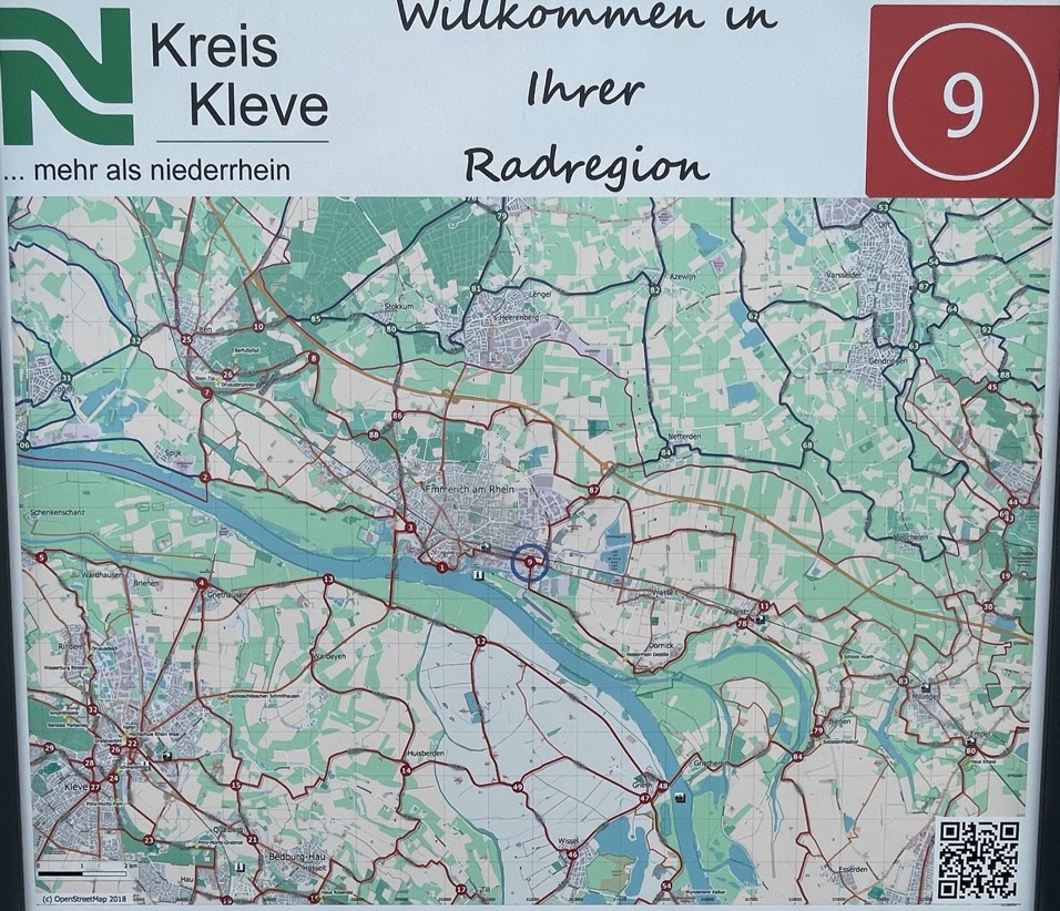 Knotenpunktkarte 9 im Kreis Kleve