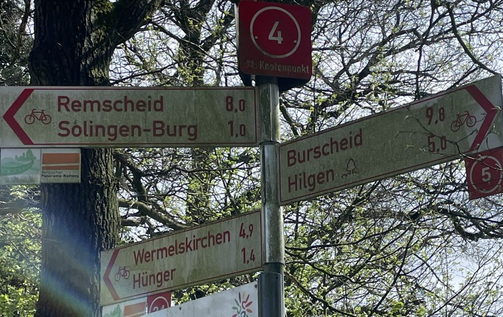 Knotenpunkt 4r in der RadRegionRheinland